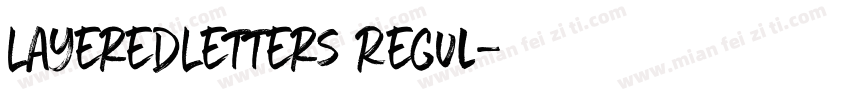LayeredLetters Regul字体转换